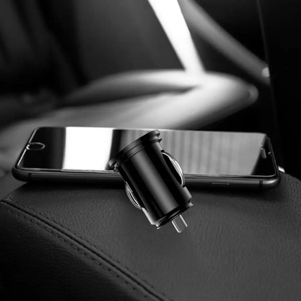 Автомобильное грузовик 12 В, двойной 2-портовый USB-адаптер мини-зарядного устройства, быстрое автомобильное зарядное устройство для IPhone IPad, двойной USB-адаптер автомобильного питания U1R0