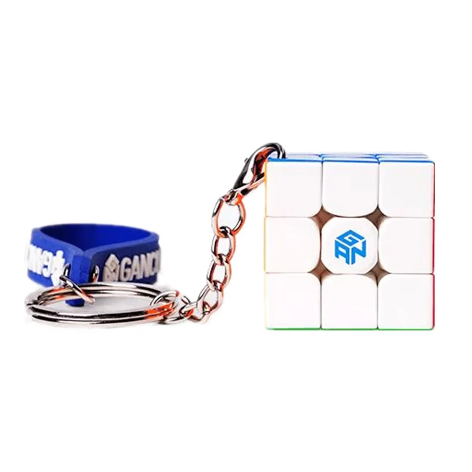 GAN330 Keychain 3x3x3 Magic Cube 30mm Cube Mini Magic Speed Cube Stickerless Puzzle Pocket Cubes peed game children's toy gift