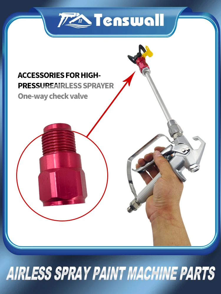 High-pressure airless spray paint machine parts shut-off valve spray paint accessories