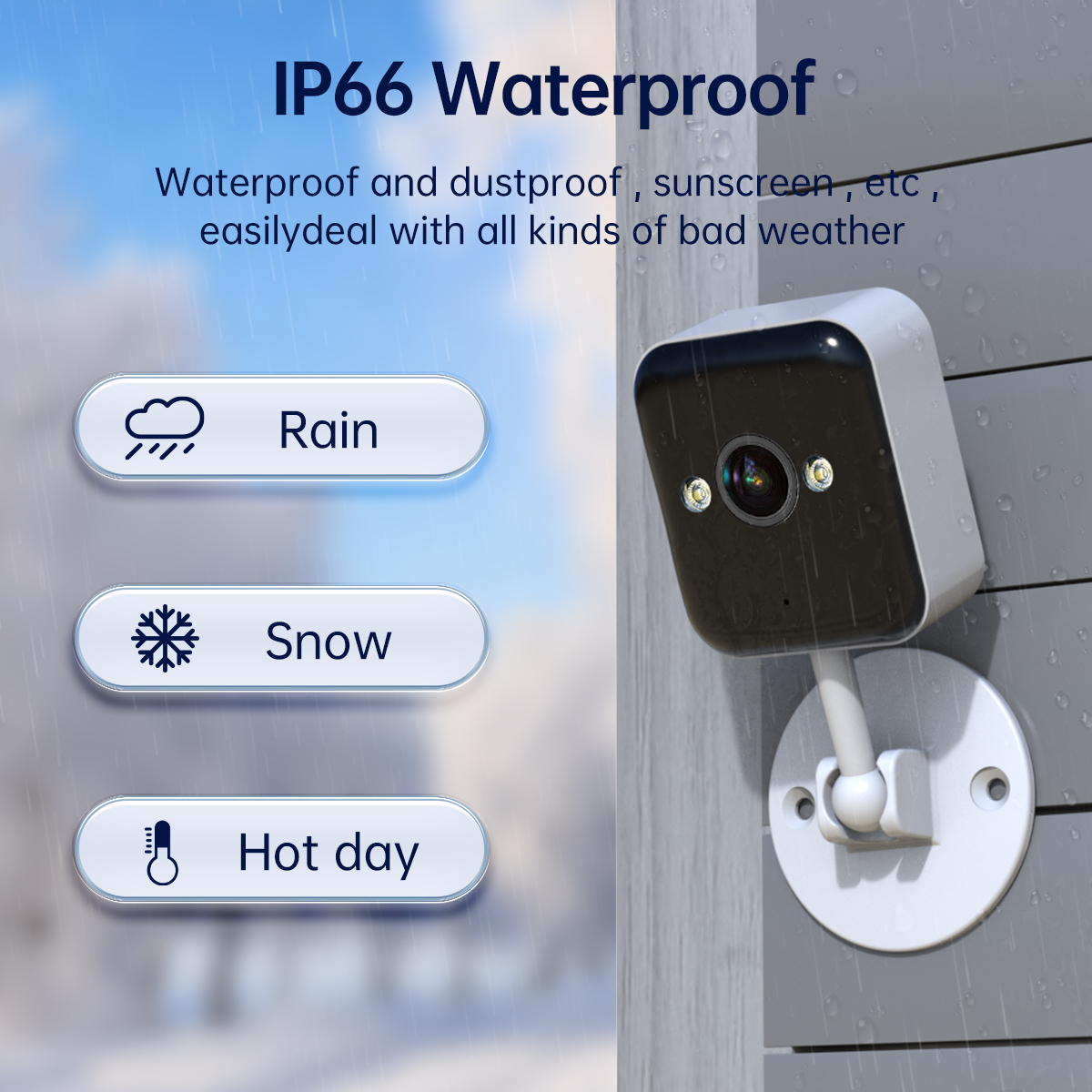 Jooan 1080P cámara IP Wifi para exteriores cámara de vigilancia CCTV Mini cámara impermeable 5 X Zoom Color noche Smart Home Monitor de bebé
