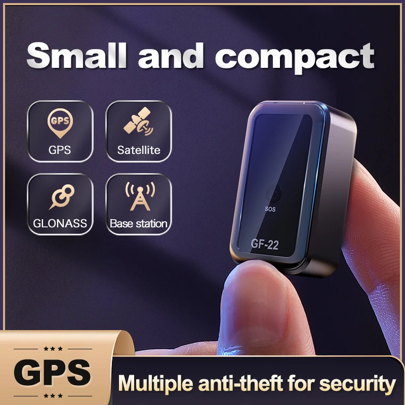 Mini traceur de voiture GF22, dispositif GPS magnétique en temps réel, Anti-perte, tracteur de localisation, positionneur de messages précis, dispositif d'alarme SOS