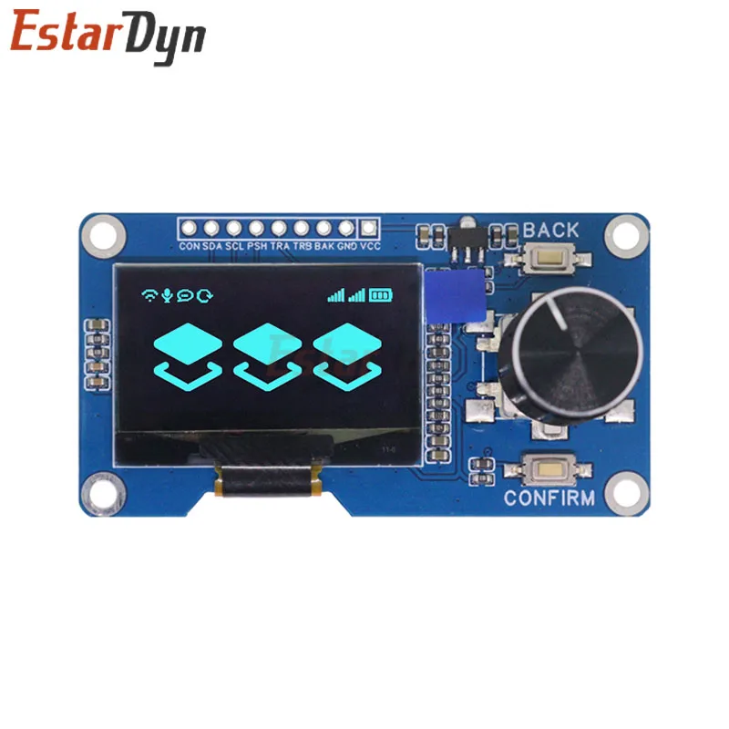 Unidade SH1116 do módulo OLED Estardyn 1.3" / codificador EC11 |   Exibição branca/azul |   Interface I2C |   Tela HD para Projetos Arduino DIY
