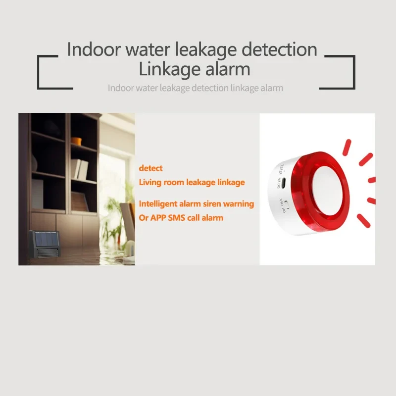 Tuya Zigbee Sensor de chuva solar Controle de aplicativo sem fio Suporte de detecção de chuva em tempo real