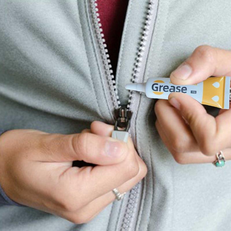 ジッパー潤滑剤衣類用 5 個潤滑剤チューブ潤滑グリースロックコア潤滑修理スタック多機能ジッパー