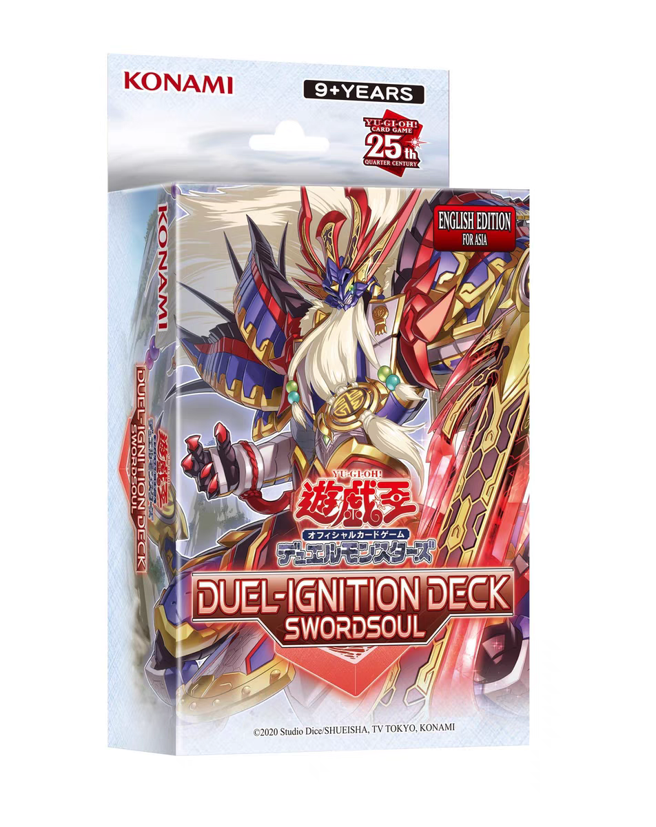2024 2 uds Yugioh KONAMI Duel Monsters Duel cubierta de encendido Swordsoul Hero DI01 DI02 colección asiática en inglés caja de refuerzo sellada