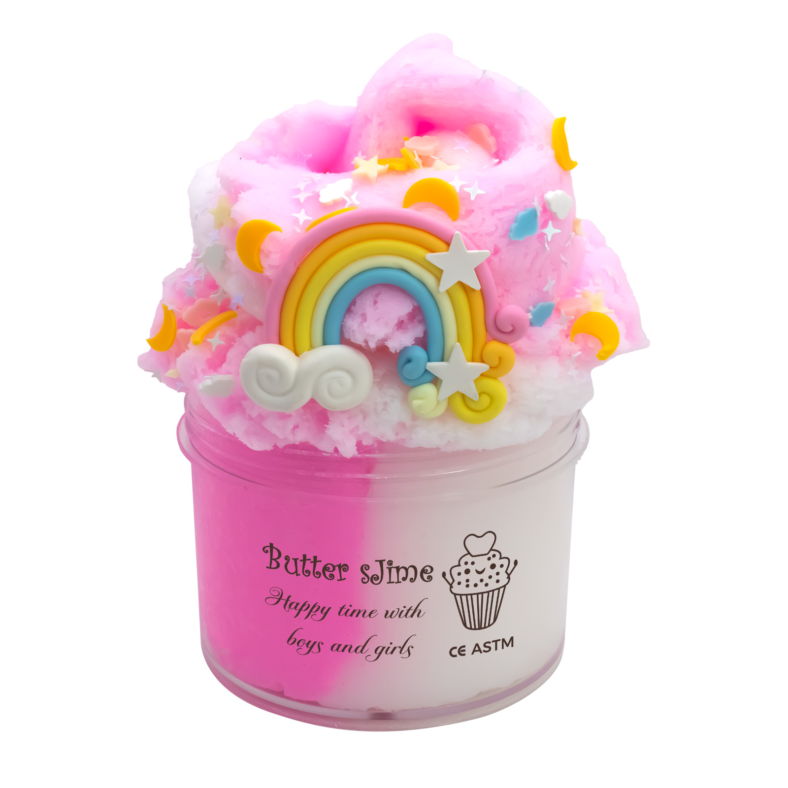 Slime Charms Kit for Kid Silk Mud Ice Cream Brushed Children Decompression Toy Thousand DIY Slime Fluffy Arcilla Plasticine