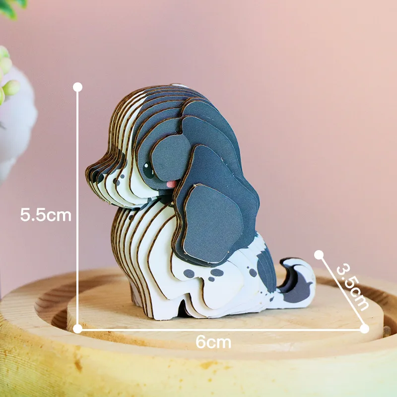 ใหม่ 3D น่ารักลูกสุนัขกระดาษจิ๊กซอว์ปริศนาเด็กบ้านโรงเรียนเด็ก Interactive เกมปริศนาของเล่นของเล่นเพื่อการศึกษาสําหรับเด็ก