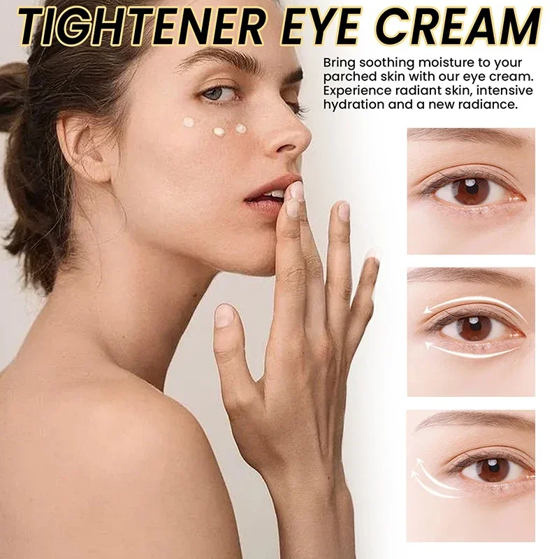 Crema para los ojos con arrugas tensoras, crema de masaje para los ojos, elimina las bolsas de grasa de los ojos, levantamiento de hinchazón, reafirmante, nutre suave, cuidado de la piel de los ojos, 7 días
