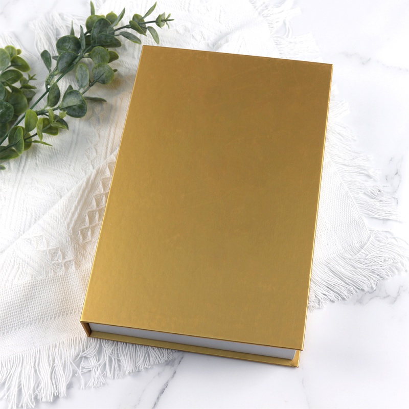 Personalizado Caja de cartón vacía de lujo, decoración para sala de estar, Hotel, Club, decoración del hogar, modelo de cubierta dura plegable, a la moda, en blanco