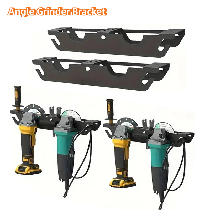 Estante de almacenamiento para amoladora angular, soporte para amoladora que ahorra espacio con colgador de cables, estante para amoladora angular, soporte para pulidora resistente para taller