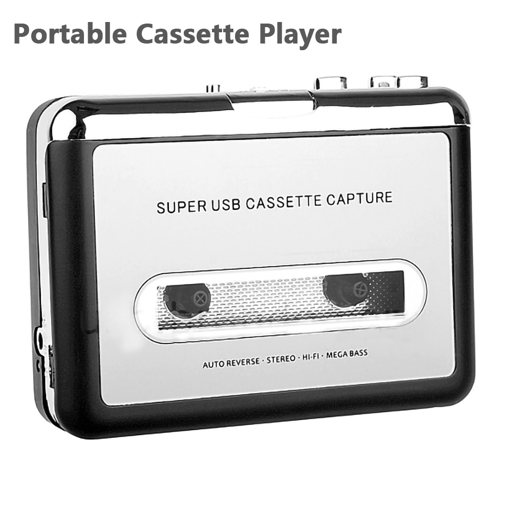 Reproductor de casete portátil, grabadora de cinta a convertidor de mp3, tipo C a USB, captura de casete, Audio, música, reproductor de Radio