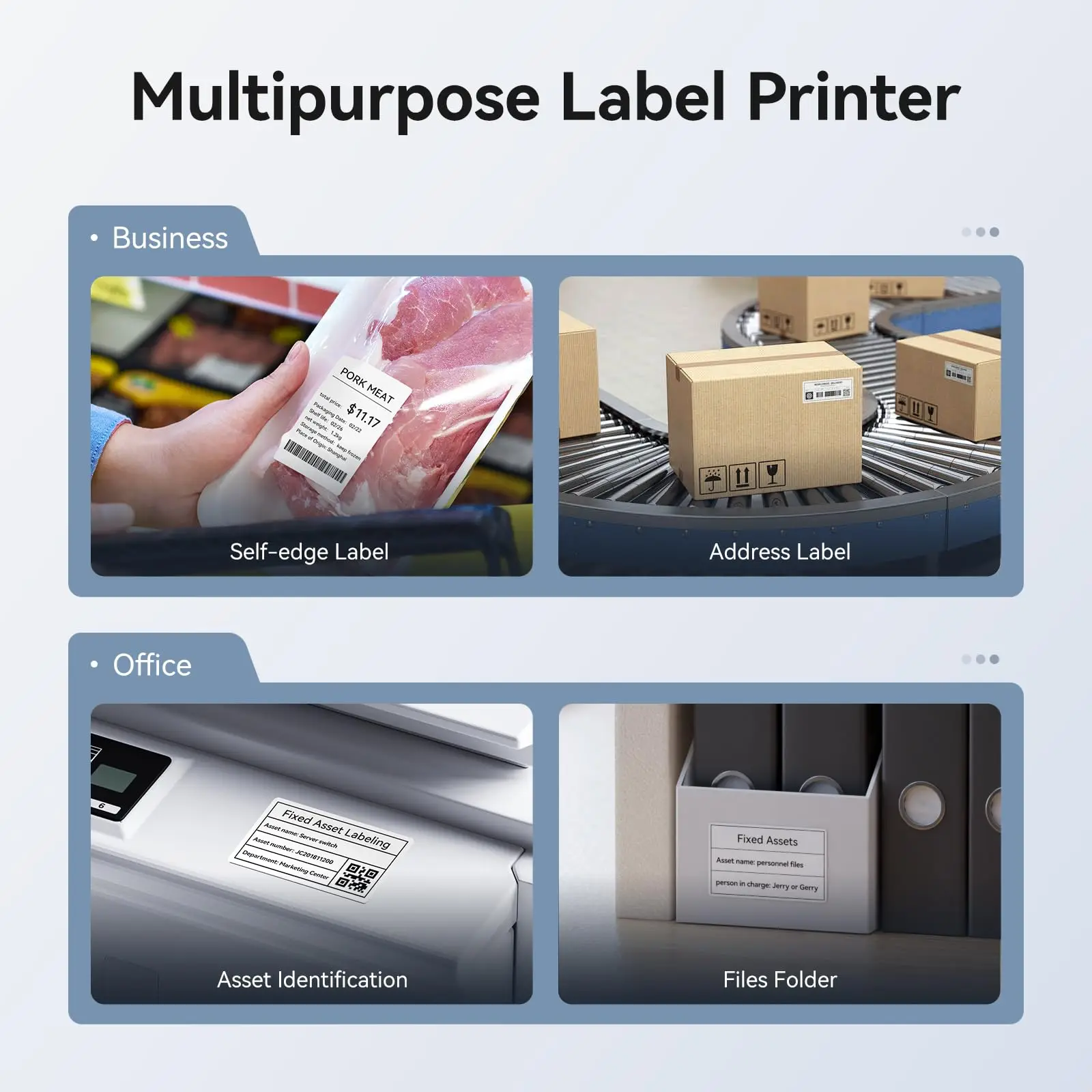 NiiMbot B3S Commercial Wireless Label Maker ซูเปอร์มาร์เก็ตราคา Barcode Label Printer สําหรับร้านขายเสื้อผ้าขนาดเล็กธุรกิจ