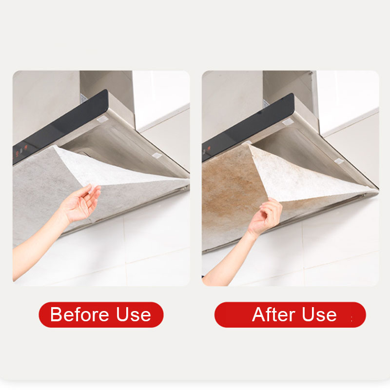 46cm*5/10M Range Hood Filter Paper Non-woven Oil-proof Cotton Filter Disposable Range Hood Exhaust Fan Filter Extractor Tools