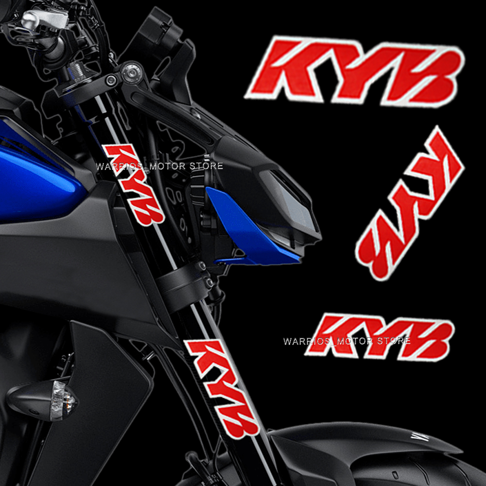 For Yamaha Honda Suzuki Kawasaki Ducati Motorcycle Fork KYB Wp Suspension Shock Sticker Reflective Motorcycle Accessories Decal