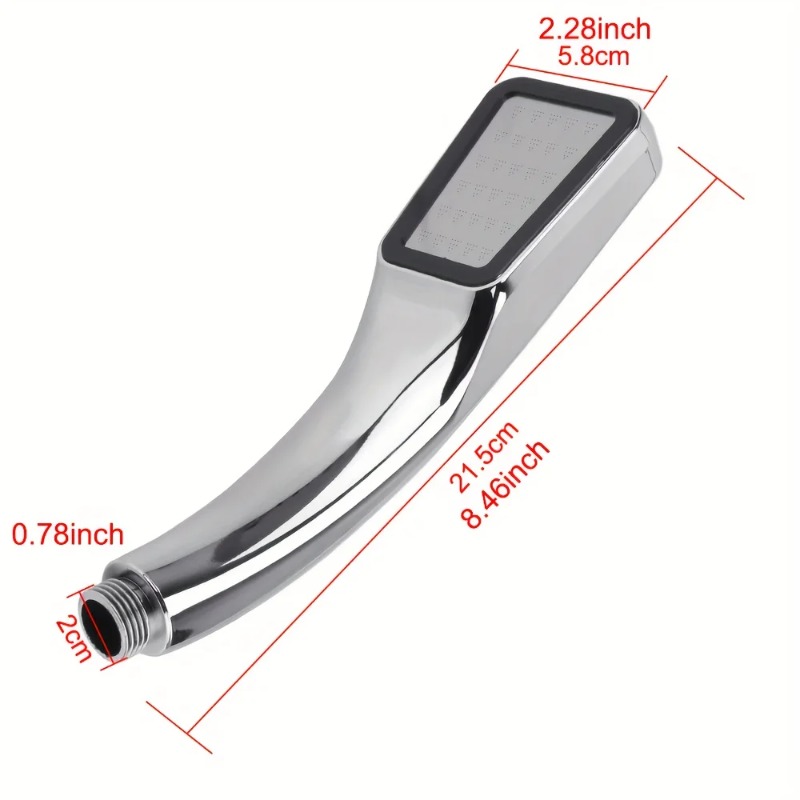 Cabeça de chuveiro de alta pressão com 300 furos, fluxo de economia de água com bico cromado, chuveiro quadrado, acessórios de banheiro