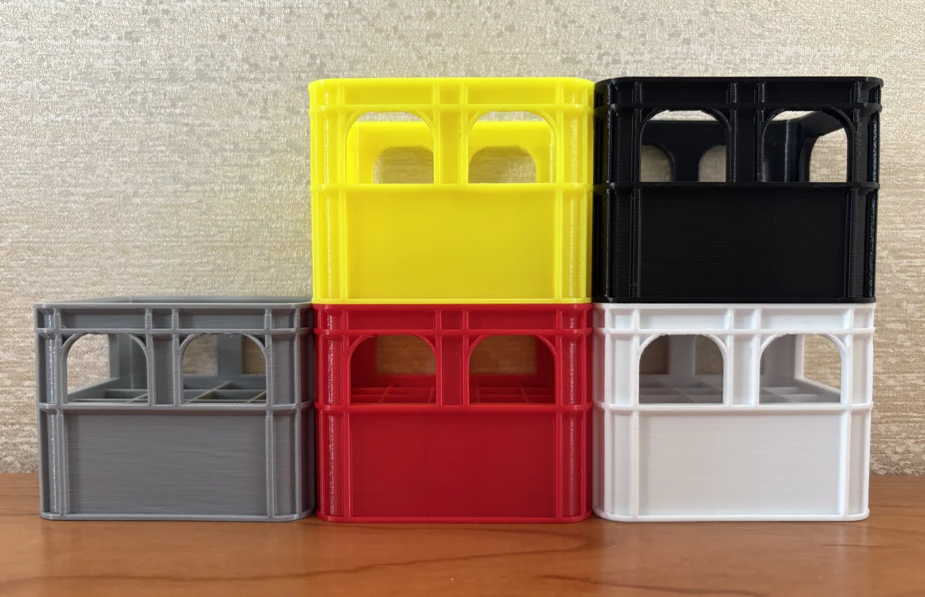 3D Printed Battery Storage Box DIY Beer Crate No. 5 Aa No. 7 Aaa 9V Battery Stackable Storage Basket Storage Box