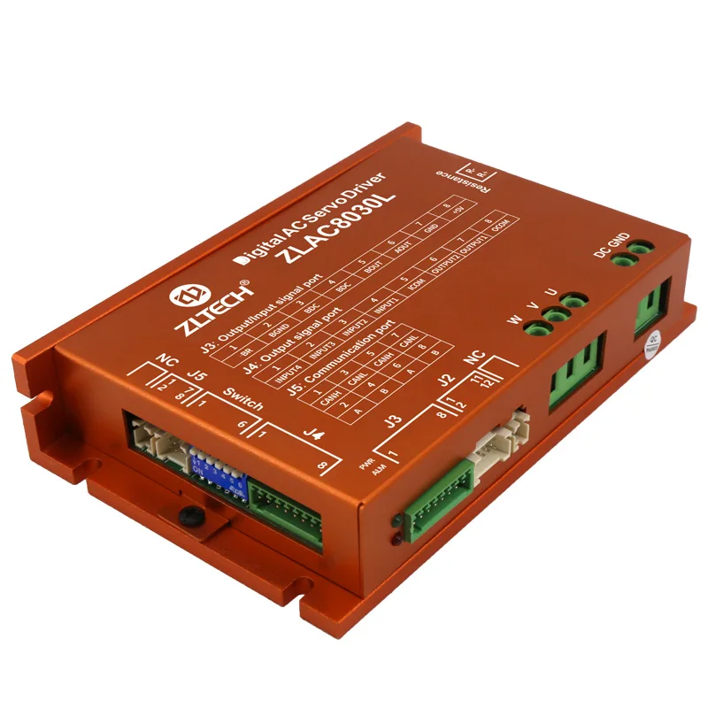 ZLTECH CAN Bus RS485 Modbus 24V 36V 48V DC 3 Phase 30A-60A 1000W Brushless Hub Servo Motor Amplifier Driver For Delivery Robot