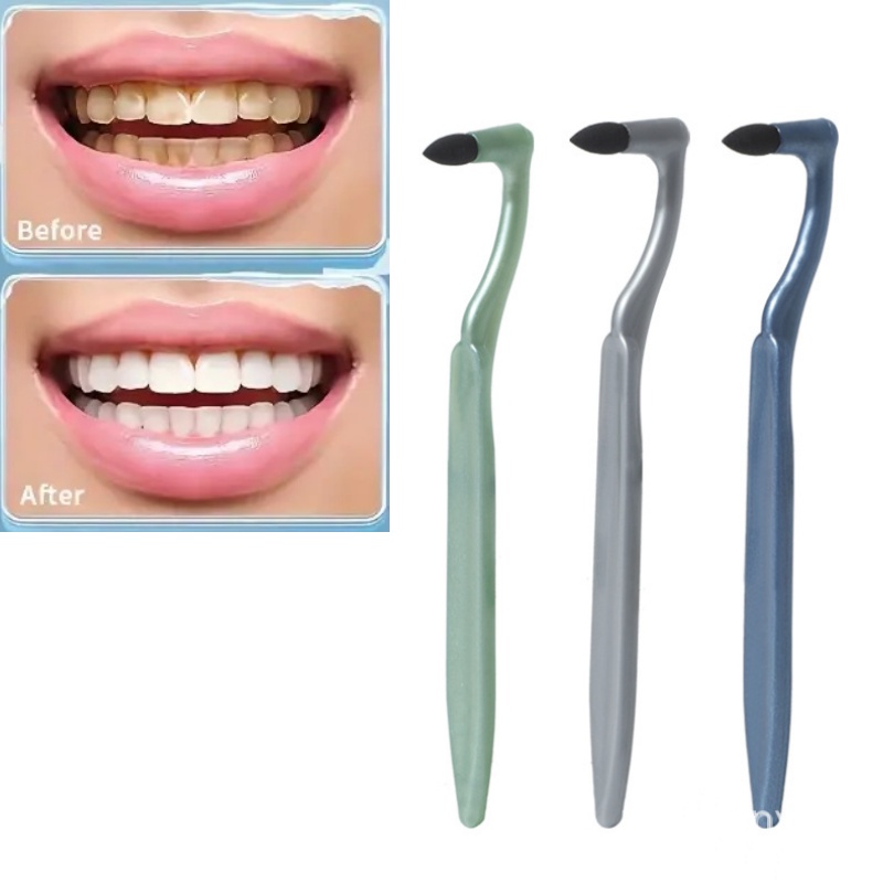 Manual Tooth Stain Removal Brush Portable Teeth Plaque Remover for Oral Deep Cleaning Tooth Health Care Tool Powerfree Operation