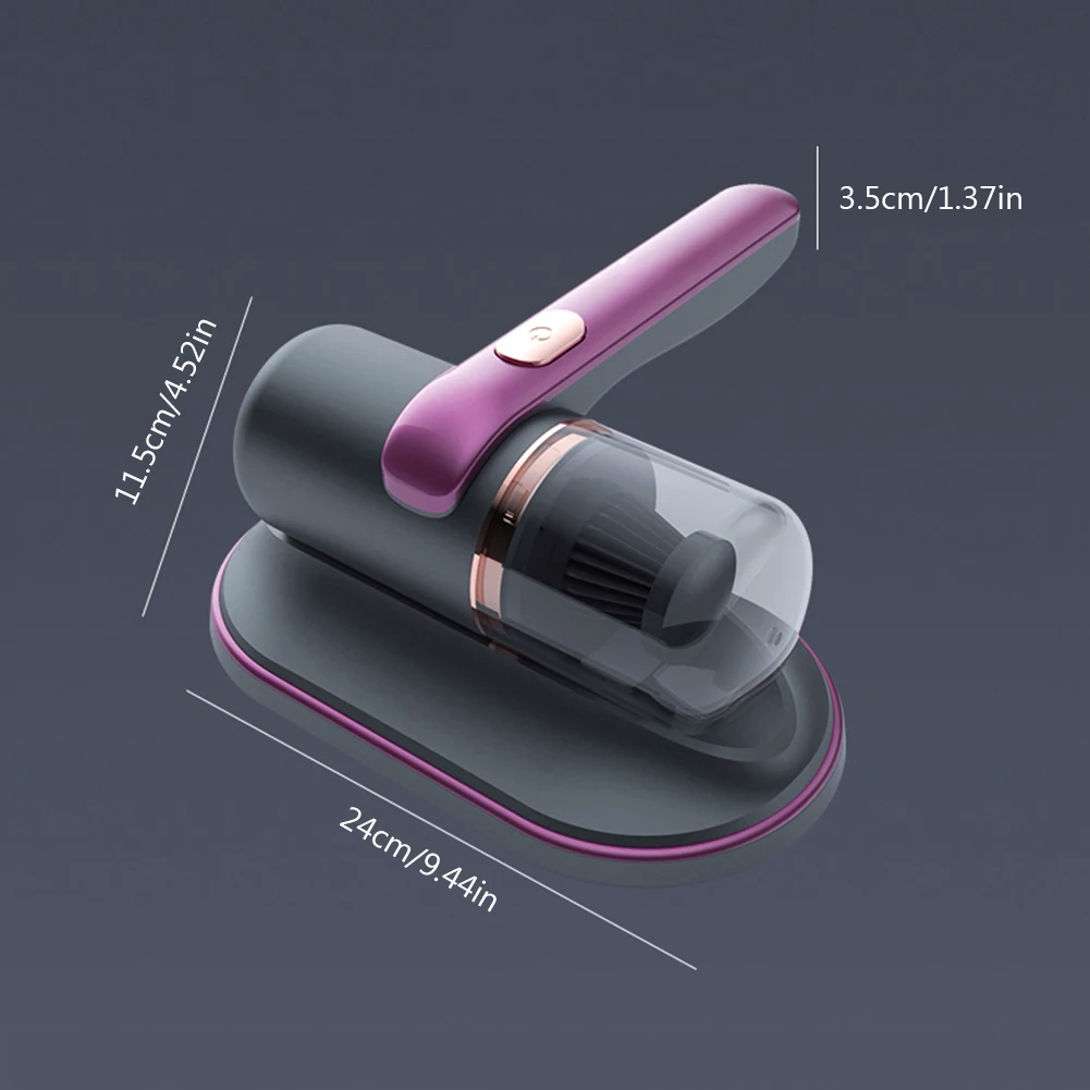 Aspirador de colchón para el hogar, máquina de esterilización ultravioleta, pequeño eliminador de ácaros inalámbrico de mano, carga USB portátil