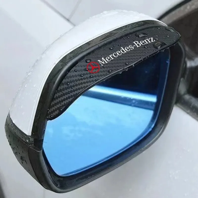 2 uds espejo retrovisor de coche lluvia ceja adecuada para Mercedes Benz nuevo AMG B/C/E Clase A C200L GLC GLK CLA GLA W210 W124