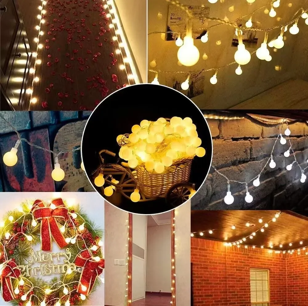 3 M/6 M/10 M/12 M ไฟ LED Fairy USB/แบตเตอรี่ Garland คริสต์มาส/ปีใหม่ Festoon ไฟ LED String สําหรับตกแต่งบ้าน