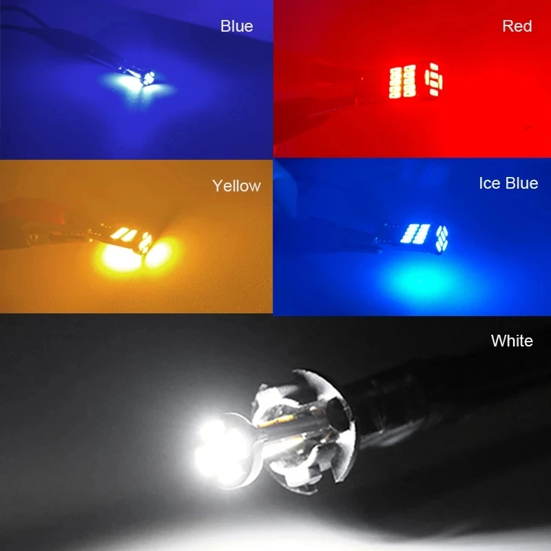 2/6/10/20/30/40/50pcs T10 W5W 194 501 Led Canbus Sem Erro Luz Interior Do Carro T10 26 SMD 4014 Chip Luzes de Instrumento Branco Puro B
