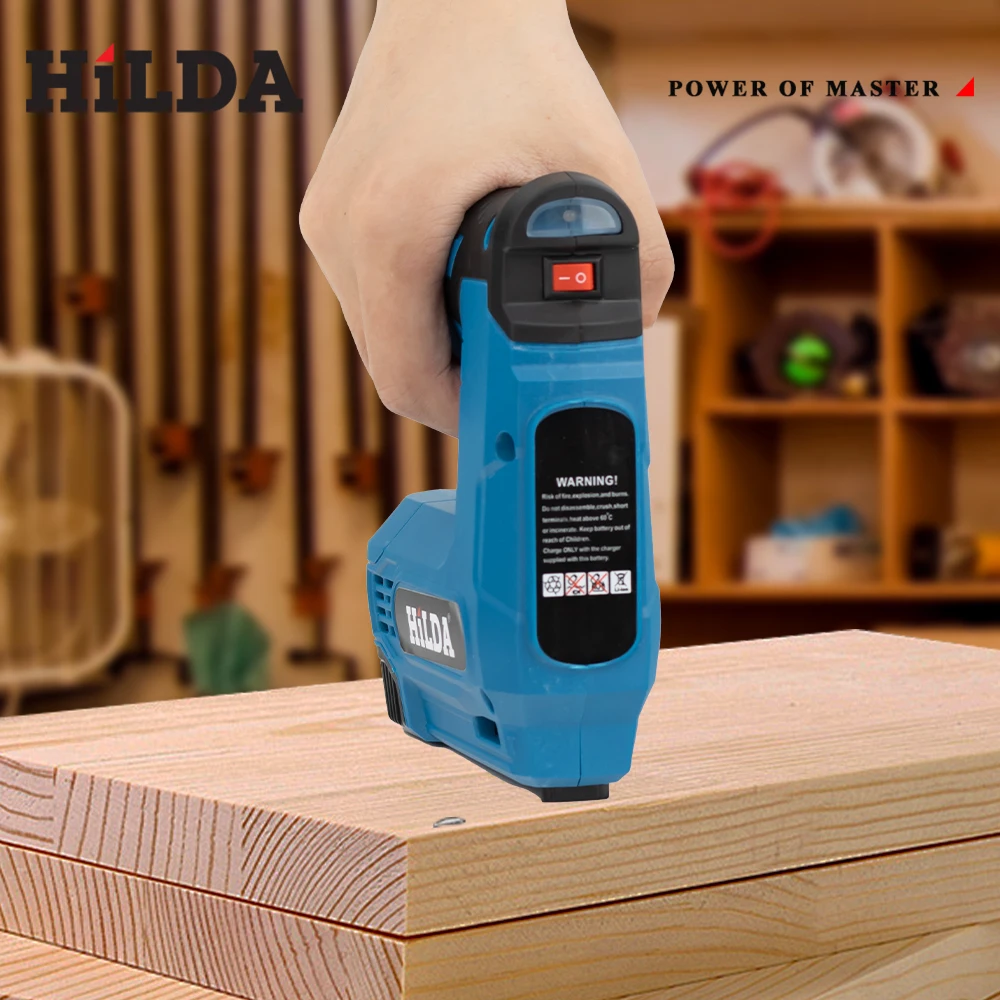HILDA กรอบไม้เย็บกระดาษปืนเล็บนิวเมติกเฟอร์นิเจอร์ปืนนิวเมติก DIY 2000 เครื่องเย็บกระดาษแบบพกพา