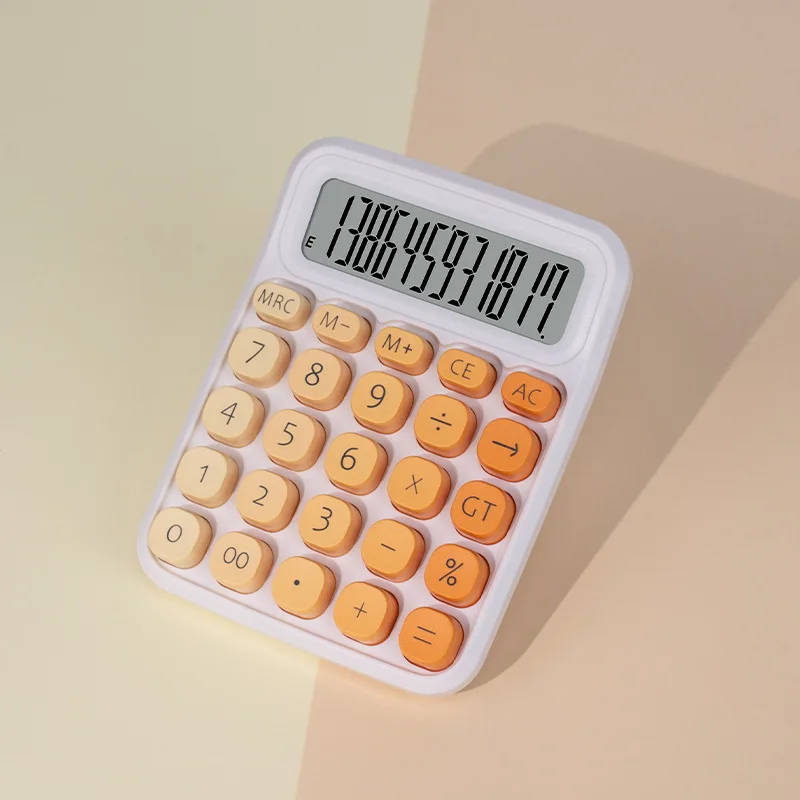 Botones de pantalla grande con gradiente de macarrón de Color de alto valor, superventas, para estudiantes de finanzas y contabilidad de computadoras, 1 Uds.