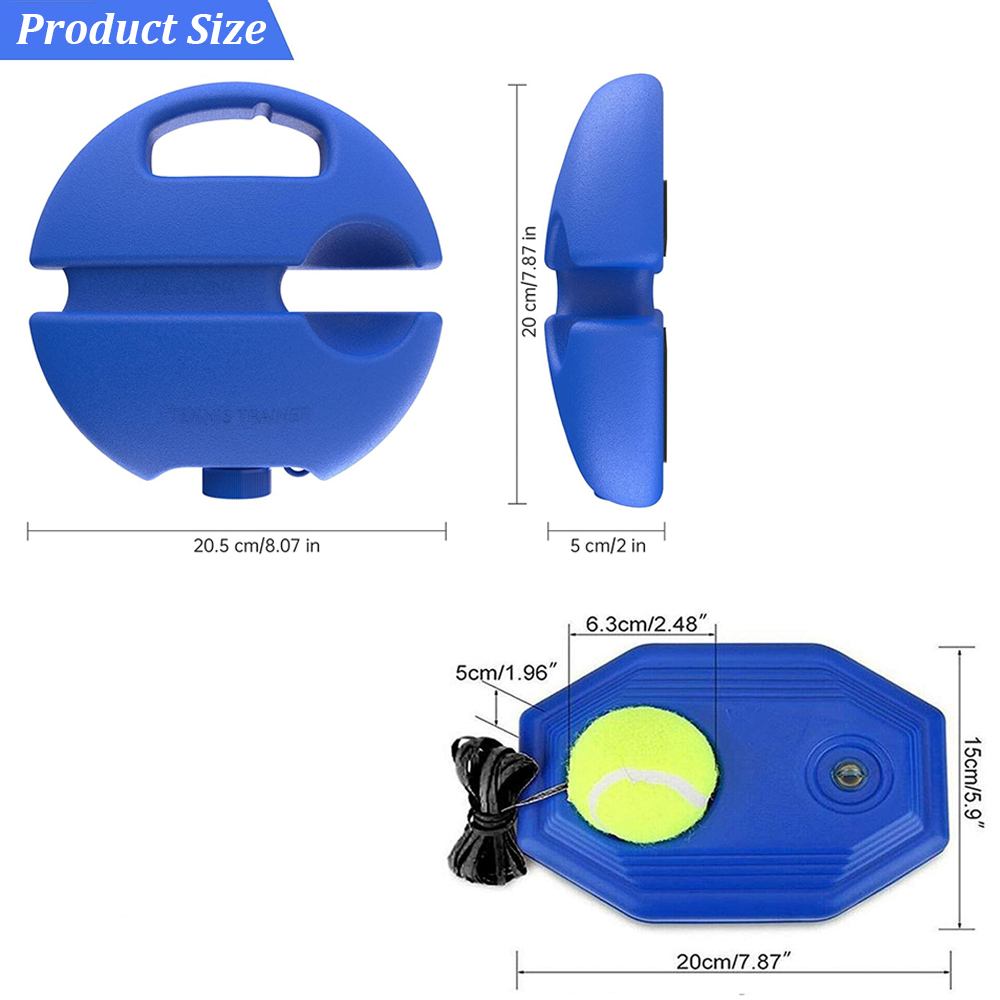 Tennis Training Ball with String & Rebound Baseboard Self Practice Tool Beginners Sport Exercise Solo Tennis Training Equipment