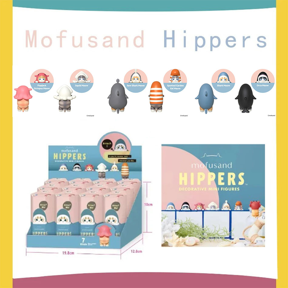 Kawaii Sonny Angel Mofusand Hippers 미니 피규어 블라인드 박스 DogTime Dreaming 동물 시리즈 만화 모델 인형 어린이 Christma 선물