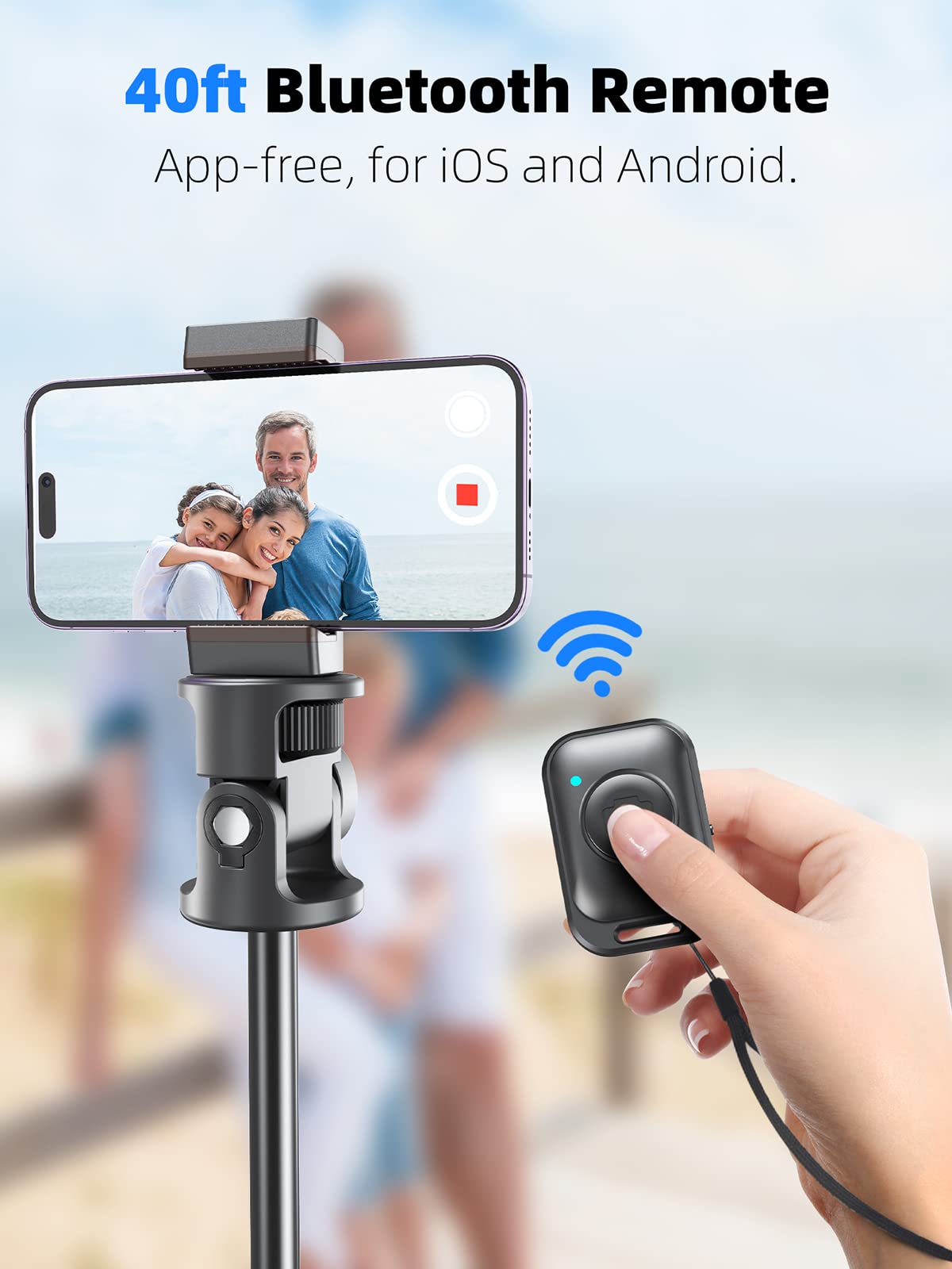 [Najnowszy] statyw do selfie z bezprzewodowym pilotem Bluetooth do kamery GoPro Insta360 DJI Smart Phone statyw