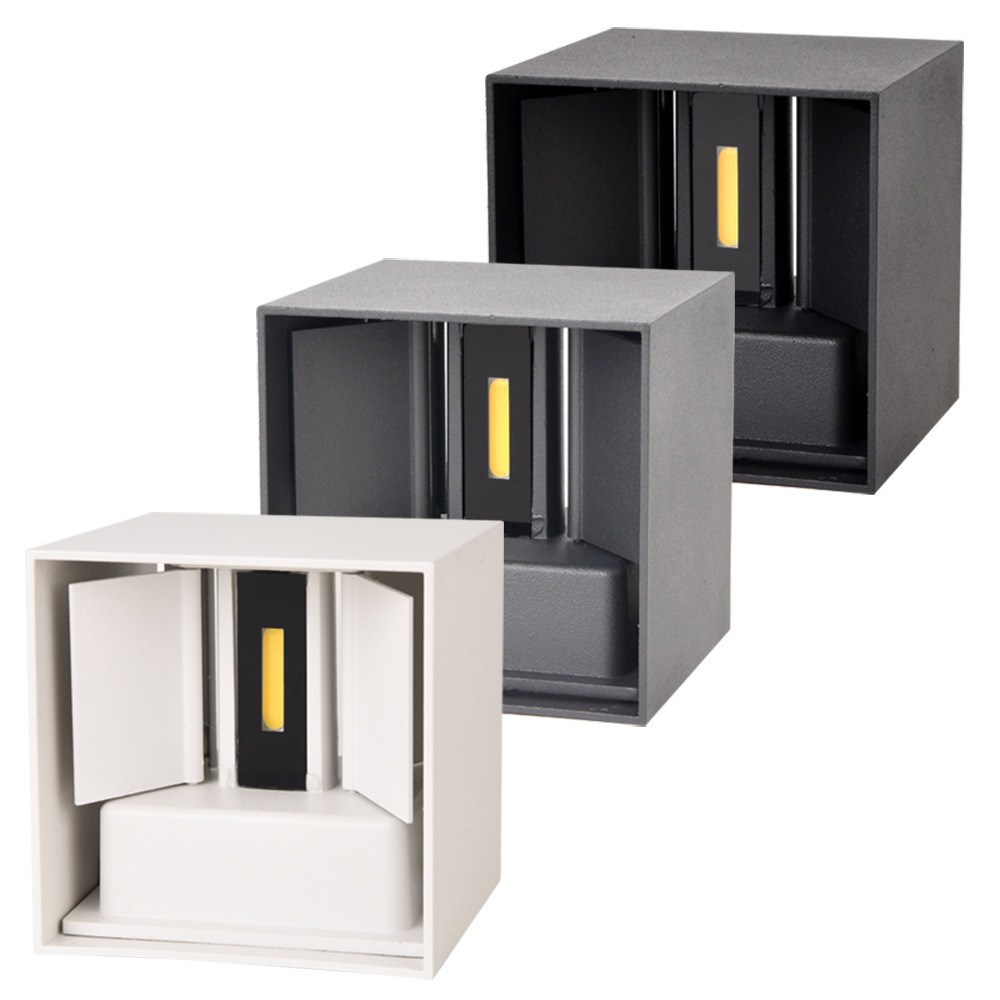6W/12W LED Wall Light Outdoor Waterproof IP65 Porch Garden Wall Lamp & Indoor Bedroom Bedside Decoration Lighting Lamp Aluminum