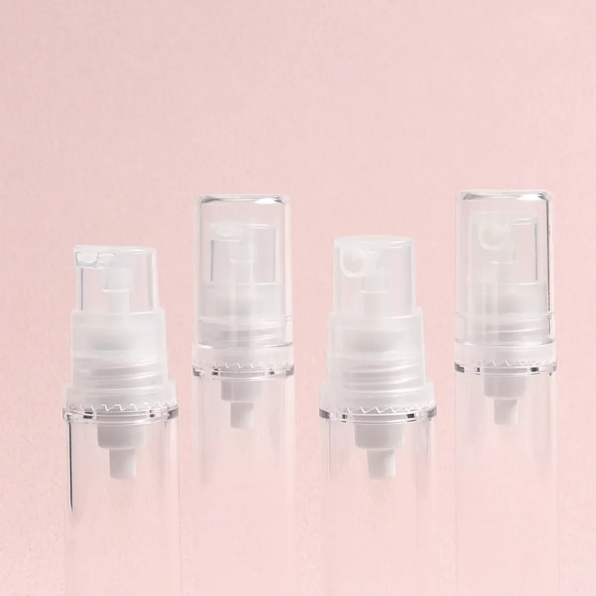 1 Set 5-15ML Trasparente Vuoto Riutilizzabile Pompa per vuoto Airless Crema Lozione e Spray Bottiglia portatile Set Confezione campione per articoli da toeletta