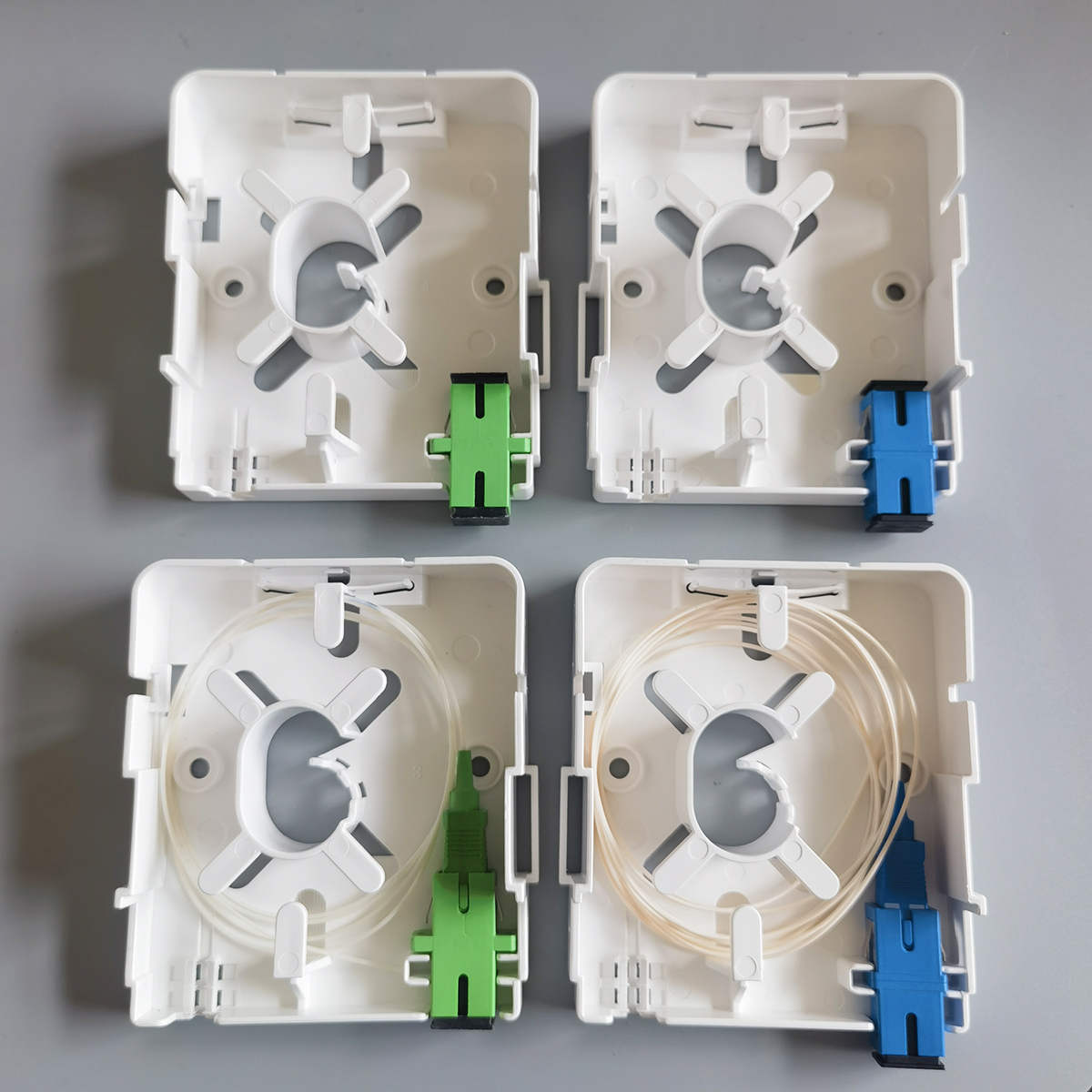 FTTH Fiber Optic Splice Box 1 Port Fiber Optic Terminal Junction Box mit SC Adapter 86-typ Fiber Optic Termination Box