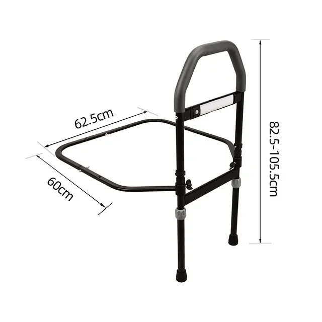 Bedrail met zak en lamp Verstelbare hoogte Bedrail Veiligheidshulp Handvat Bedrailing voor ouderen