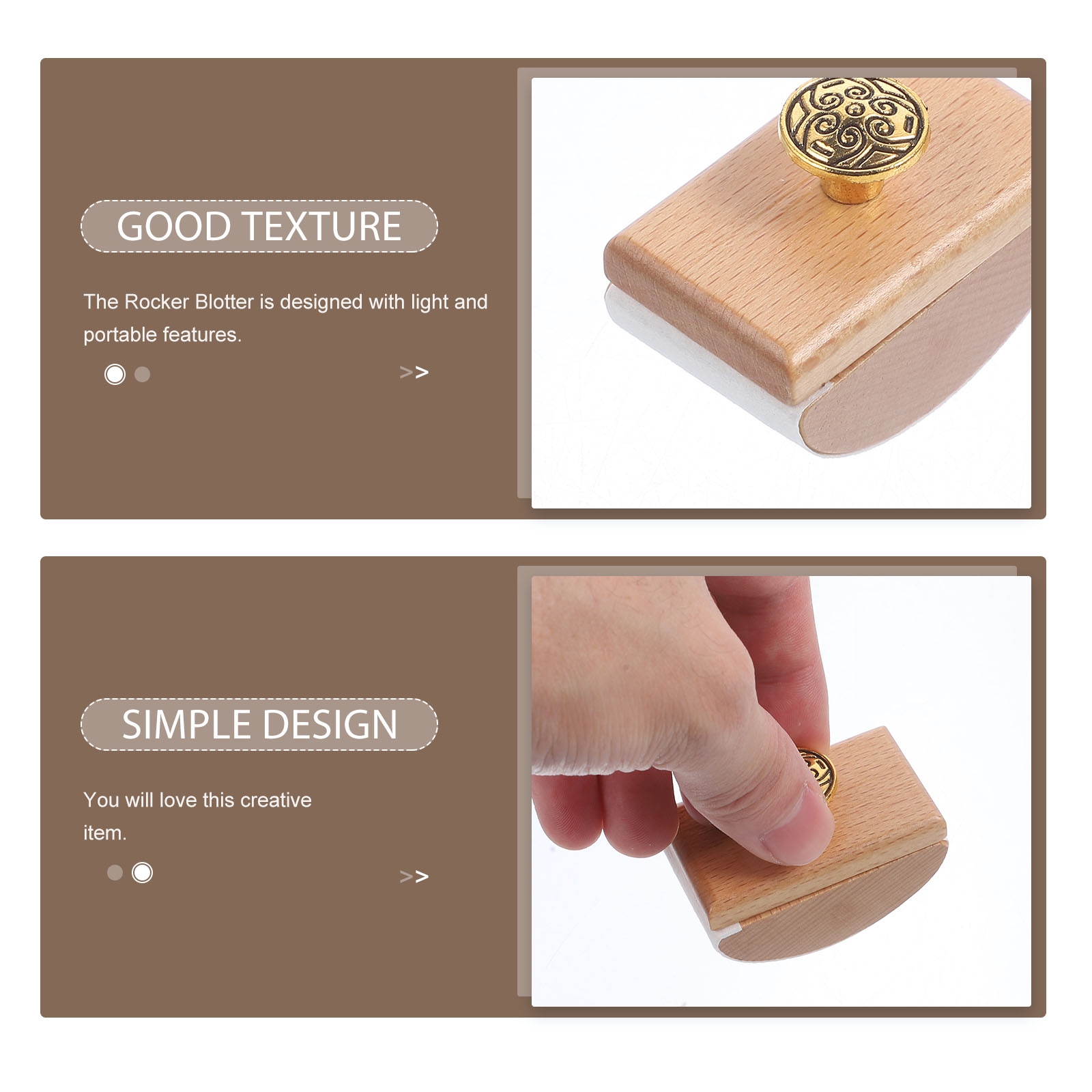 Rocker Ink Absorber Student Blotter Tool Useful Aluminum Alloy Fountain Pen Quick Drying