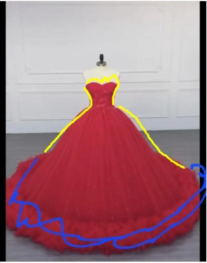 Alonlivn SU MISURA Abito da sposa linea A con maniche lunghe in pizzo con strass argentati