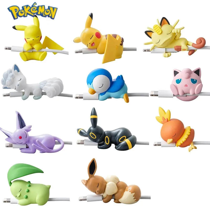 Горячее аниме Pokemon Go, фигурка, реквизит для косплея, аксессуары, USB защитный чехол, кабель, чашка Пикачу, куклы для домашних животных, игрушка в подарок