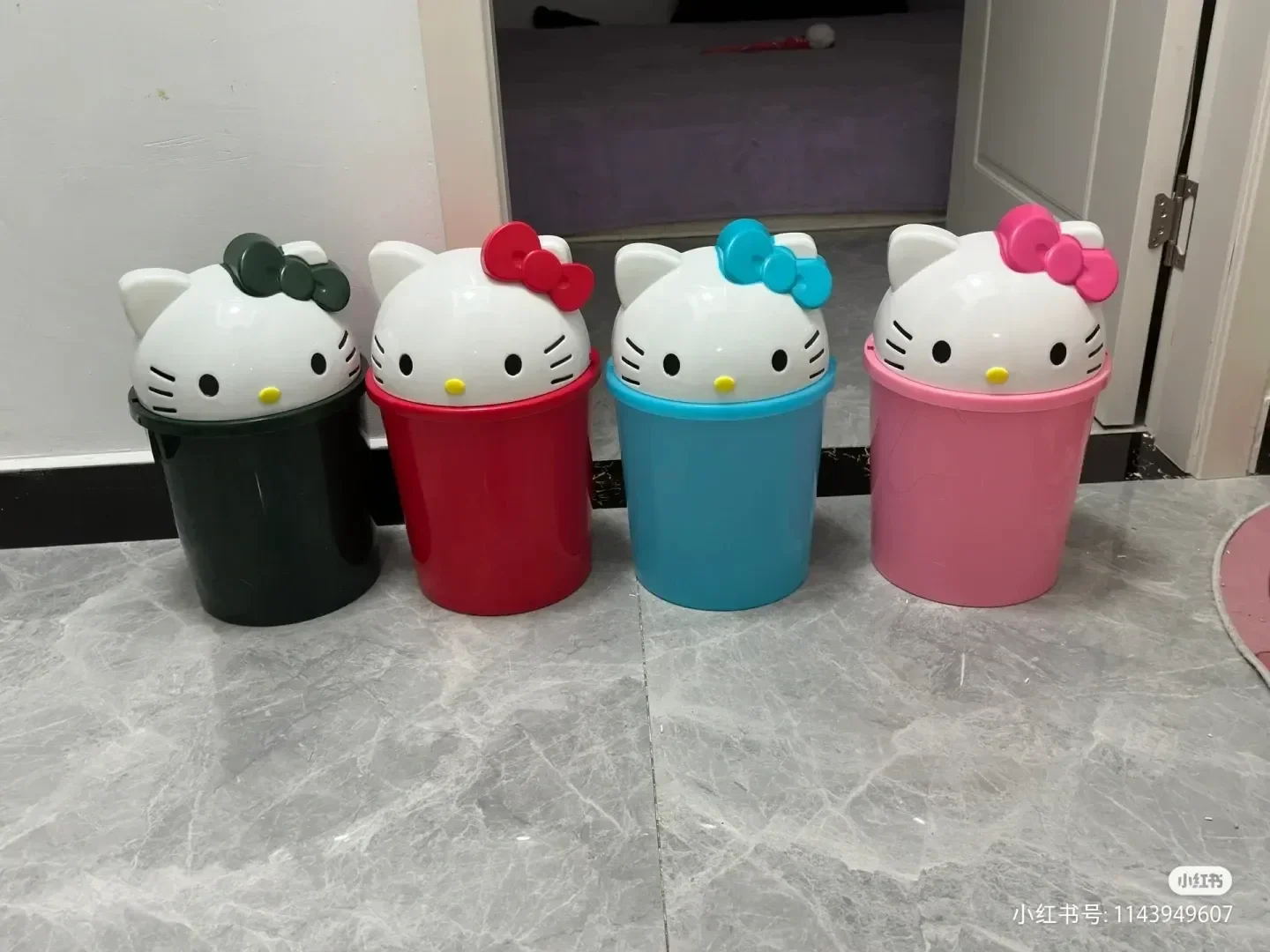 Neue Sanrio Hello Kitty Mülleimer Mülleimer Mülleimer Müll Binsanrio Kawaii Mülleimer Papierkorb Kann Wohnzimmer Schlafzimmer