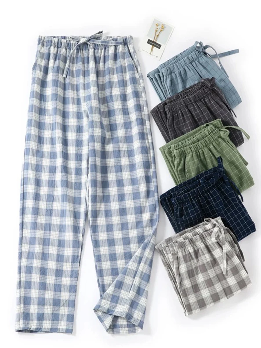 Calças de pijama masculinas primavera e outono calças finas soltas tamanho grande outono casual casa calças únicas