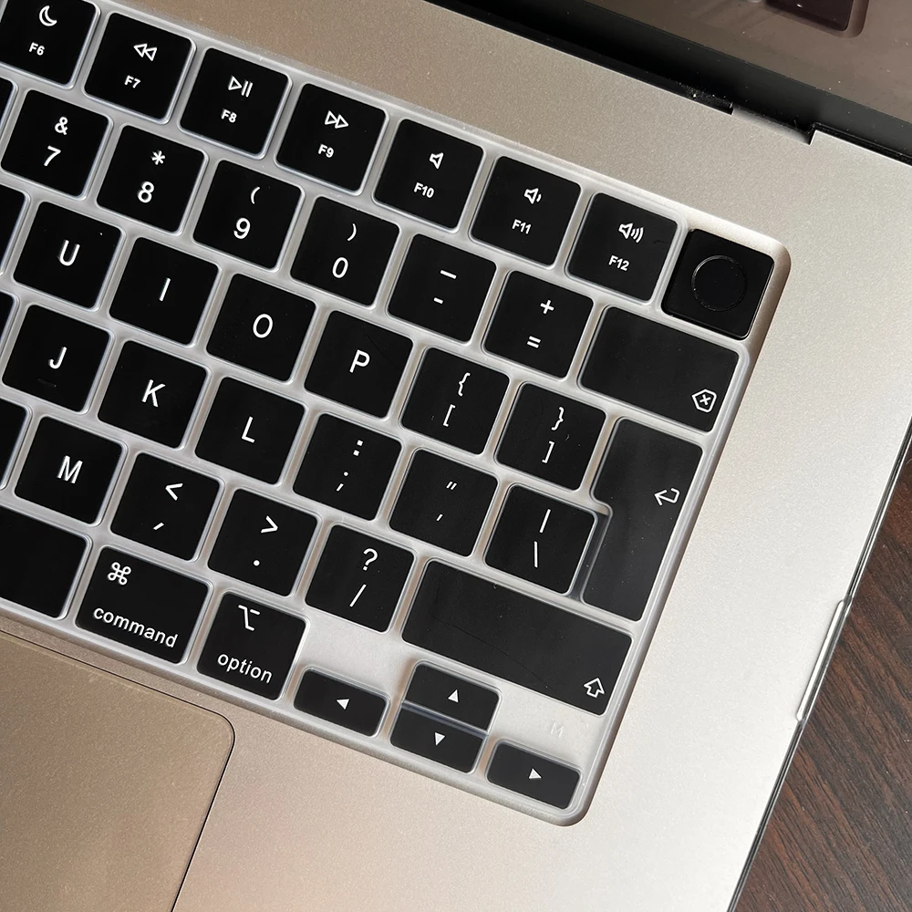 Compatible keyboard cover for 2025 MacBook Air 13.6 M4 A3240 A3113 MacBook Pro14 16 M4 M3 A3185 A3401 A3403 A2991 with touch ID