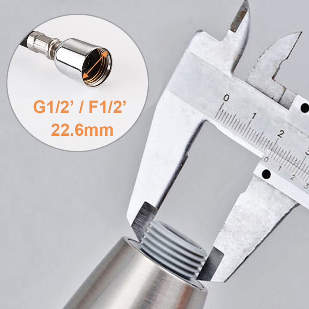 G1/2 ก๊อกน้ําห้องครัวหัวดึงหัวฝักบัว Sprayer ห้องน้ําอ่างล้างจาน TAP อุปกรณ์เสริม Black Silver Golden HEAD Aerator