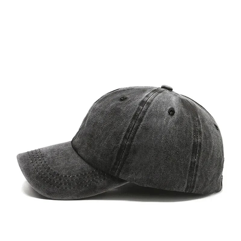 Berretto da baseball lavato con piatto nudo dei nuovi uomini delle quattro stagioni Cappello da viaggio per protezione solare per ombrellone da viaggio nudo all'aperto Cappello coreano alla moda da strada