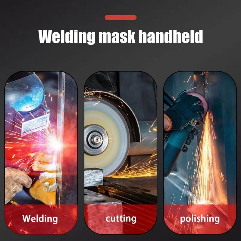 Handheld Welding Shield Welder Helmet Welding Handheld Shield Helmet Arc Tig Grinding Face Protector For High Temperature