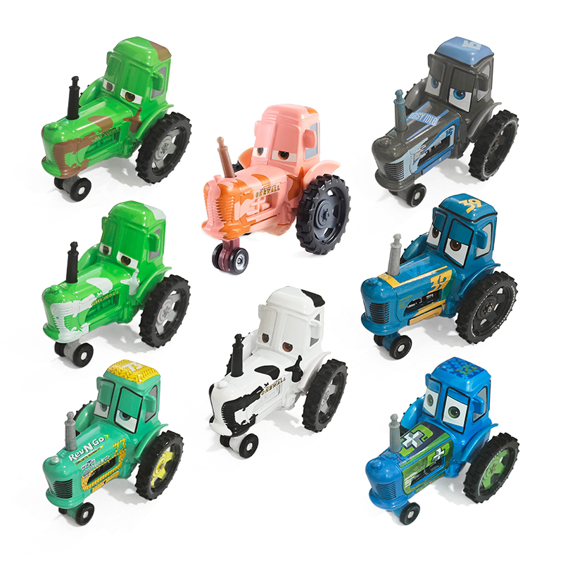 Disney Pixar Cars Chewall-tractor de pantorrilla, relación 1/55, modelado de Metal, coche de juguete para niños, modelo de carreras de aleación, coleccionables, regalos de cumpleaños