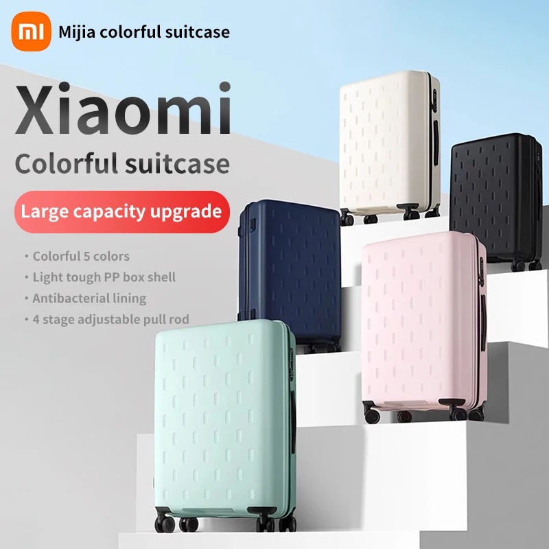 Xiaomi koffer bagagekoffer mannen en vrouwen 20/24 inch grote capaciteit kleurrijke ultralichte Mijia koffer boarding wachtwoord doos