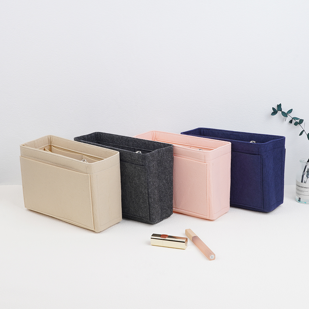 Nova bolsa macia organizador saco de inserção de feltro saco interno bolsa inserção saco forro para longchamp le pliante mochila saco