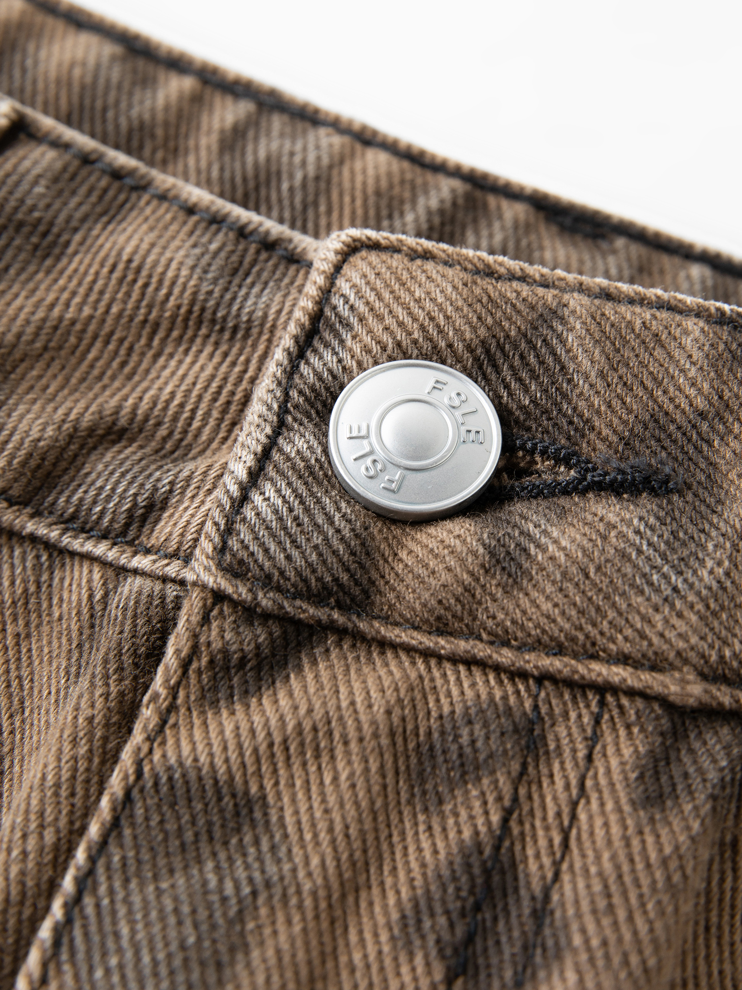 FSLE 2025 Nowe damskie jeansy eleganckie brązowe spodnie o prostych nogawkach bawełniane sprane dżinsy z wysokim stanem modelujące brzuch wyszczuplające spodnie codzienne