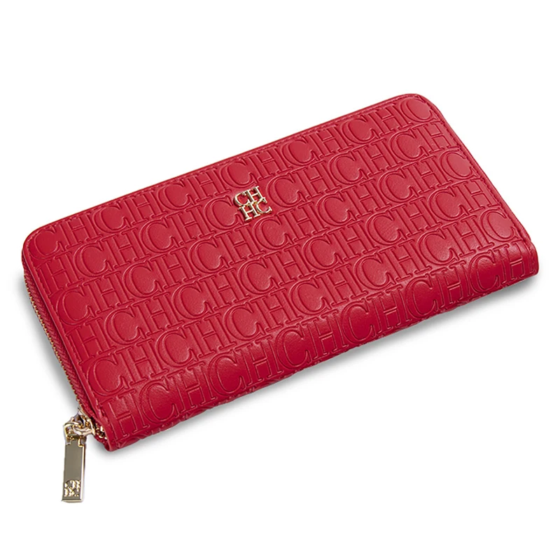 CH คุณภาพสูงกระเป๋าถือหรูกระเป๋าสตางค์พับ Monogrammed Design คลาสสิก Retro Design กระเป๋าใส่เหรียญแฟชั่น