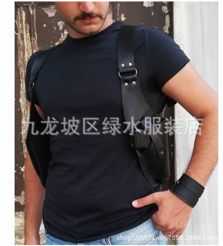 ซองสายสะพายข้างใหม่สามารถปรับได้ชุดอุปกรณ์ประกอบฉาก PU ของขวัญสำหรับแฟนหนุ่ม
